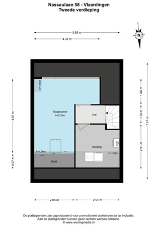 Floorplan - Nassaulaan 58, 3135 ZK Vlaardingen
